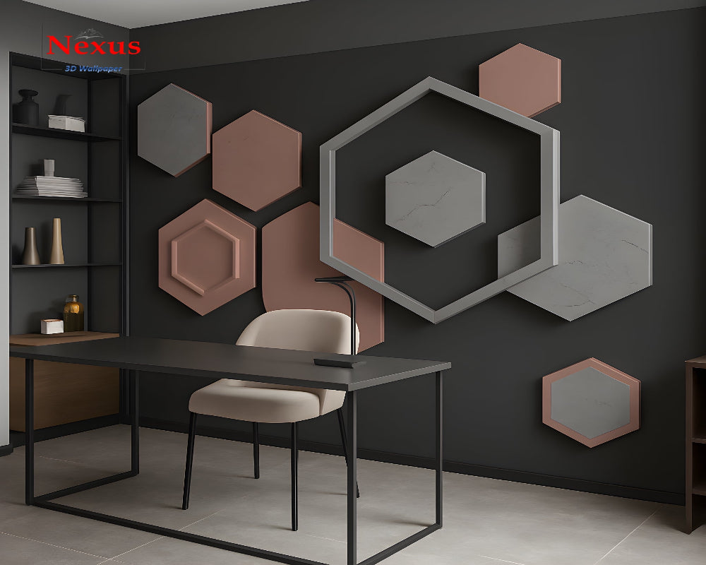 3D Wallpaper HexaHue Harmony